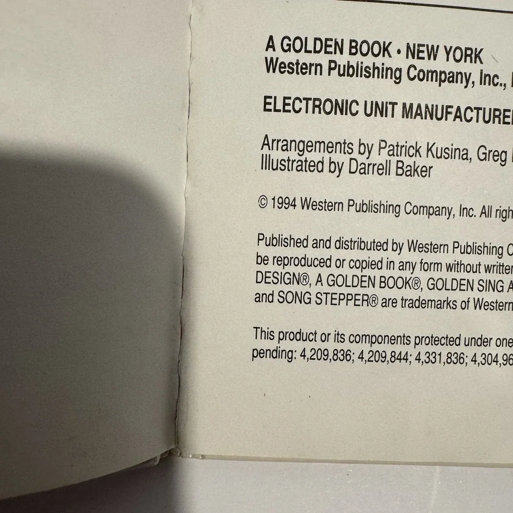 Golden Sing Along Christmas Songs Holiday‎ Children Kids Book 1994 READ DESC.